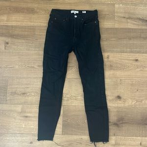 Redone High Rise Ankle Crop Jean